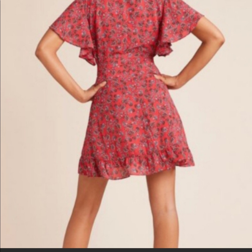 Jack by BB Dakota Friendly Fire wrap dress New 2 - Picture 3 of 8
